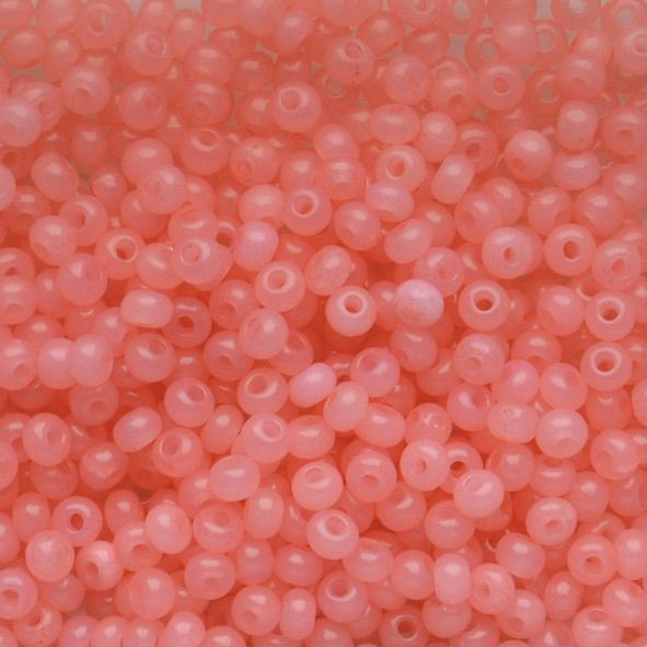 RC860 Alabaster Coral Pink Size 6 Seed Beads