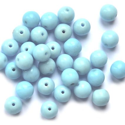 RG628 6mm Opaque Turquoise Rounds