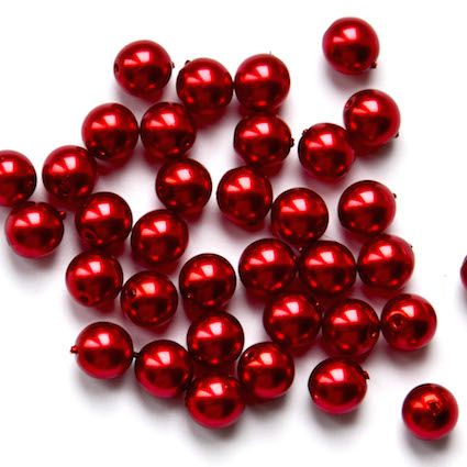 RG679 6mm Pearl Red Rounds