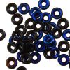 GL5900 7mm Midnight Blue Dinky Donut Beads