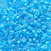 RC590 Silver Lined Frost Turquoise Size 8 Seed Beads