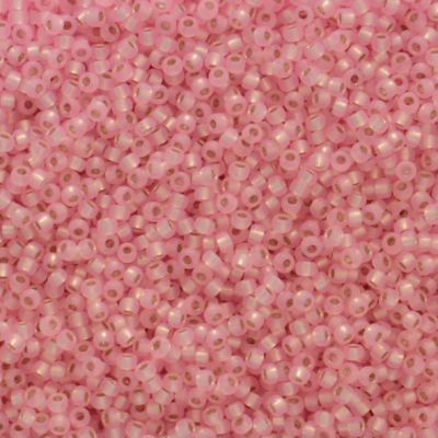 RC11-0643 Dyed Pink SL Alabaster Size 11 Seed Beads