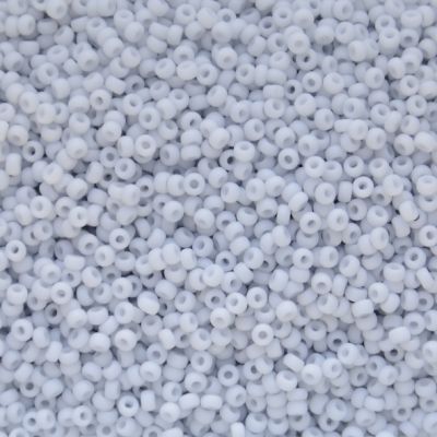 RC11-2026 Fancy Frost Pale Grey Size 11 Seed Beads