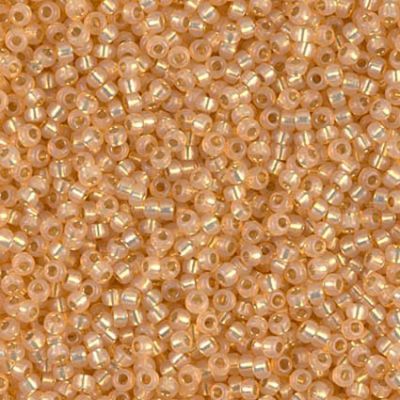 RC11-0552 Dyed Lt Apricot SL Alabaster Size 11 Seed Beads
