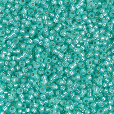 RC11-0571 Dyed Sea Green SL Alabaster Size 11 Seed Beads