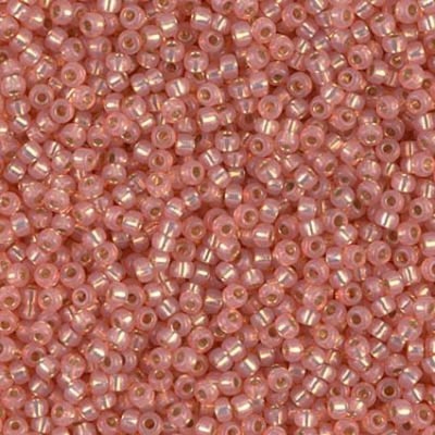 RC11-0642 Dyed Salmon SL Alabaster Size 11 Seed Beads