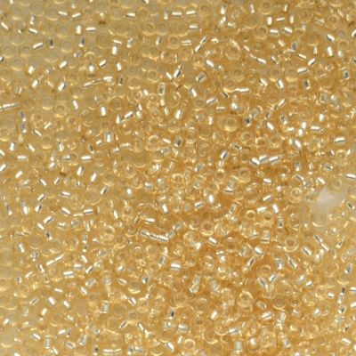 15-0003 Silver Lined Gold Size 15 Seed Beads