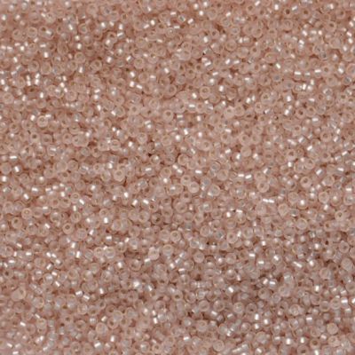 15-0023F Silver Lined Blush Pink Size 15 Seed Beads