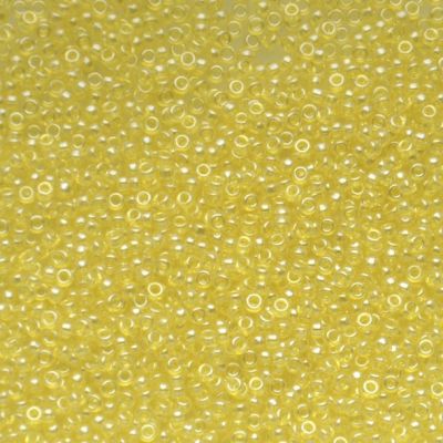 15-0163 Tr Yellow Lustre Size 15 Seed Beads