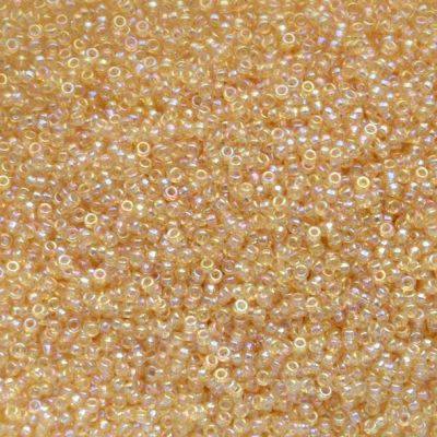 15-0251 Trans Lt Topaz AB Size 15 Seed Beads