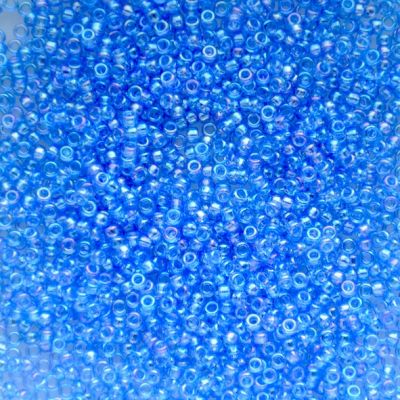15-0261 Tr Sapphire AB Size 15 Seed Beads