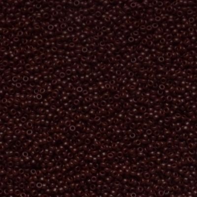 15-0409 Opaque Chocolate Size 15 Seed Beads