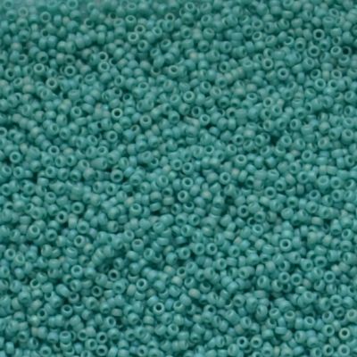 15-0412FR Matt Op Turquoise ABSize 15 Seed Beads