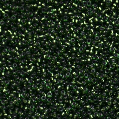 15-0972 SL Moss Green Size 15 Seed Beads