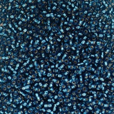15-1425 Dyed SL Blue Zircon Size 15 Seed Beads