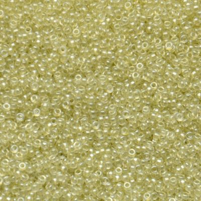 15-1527 Sparkle Celery Lined Crystal Size 15 Seed Beads