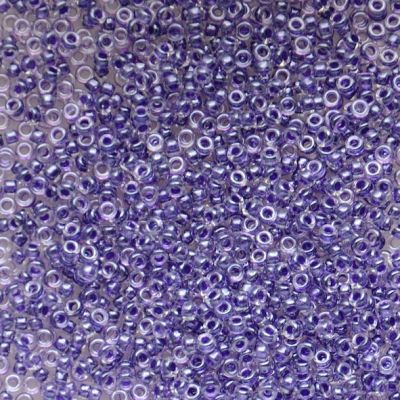 15-1558 Spkl Amethyst Lined Crystal Size 15 Seed Beads