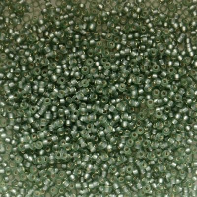 15-1630 Semi Matte SL Moss Green Size 15 Seed Beads