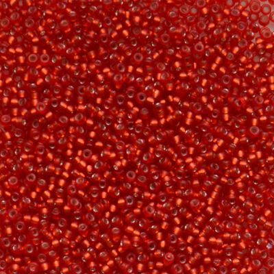 15-1639 Dyed SF SL Red Orange Size 15 Seed Beads