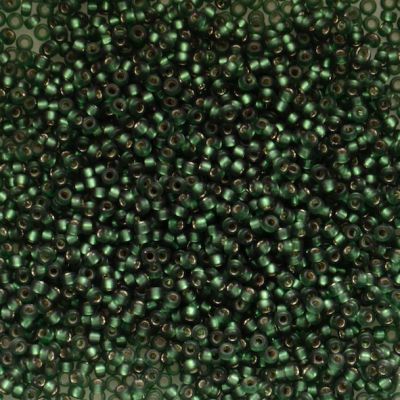 15-1642 Dyed SF SL Leaf Green Size 15 Seed Beads