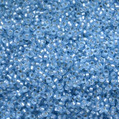 15-1643 Semi Mat SL Aqua Size 15 Seed Beads
