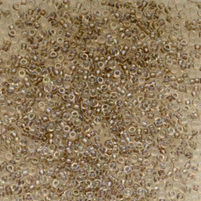 15-2195 Taupe Lined Crystal Size 15 Seed Beads