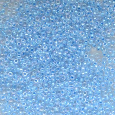 15-2205 Light Blue Ld Crystal AB Size 15 Seed Beads