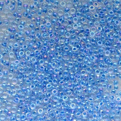 15-2206 Blue Lined Crystal AB Size 15 Seed Beads