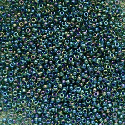 15-2242 Lustre Teal/Iris Size 15 Seed Beads