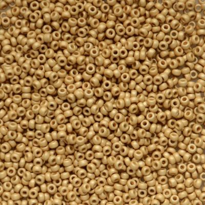 15-4202F Duracoat Matte Galvanised Gold Size 15 Seed Beads