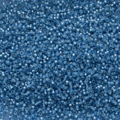 15-4242 Dur SL Dyed Aqua Size 15 Seed Beads