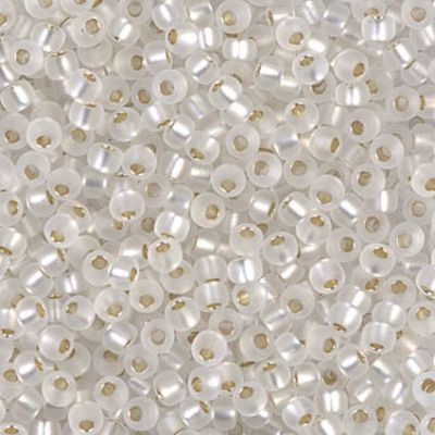 RC8-0001F SL Frost Crystal Size 8 Seed Beads