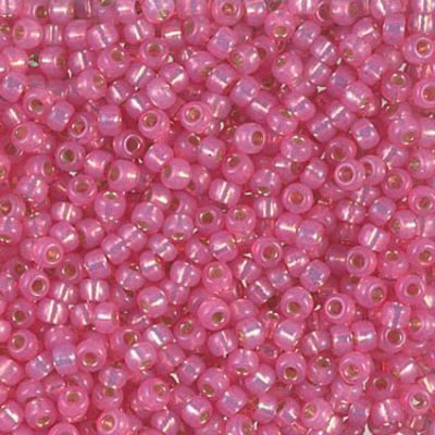 RC8-0556 Dyed Rose SL Alabaster Size 8 Seed Beads
