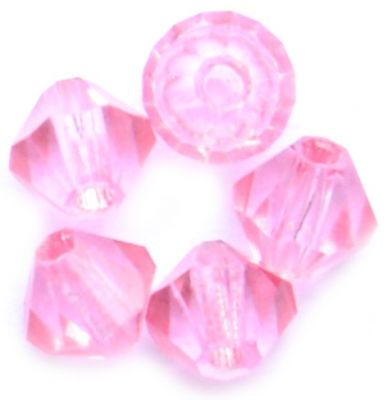 CB468 4mm Rose Pink Crystal Bicone