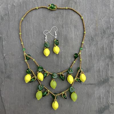 Citrus Punch Necklace and Earrings Kit