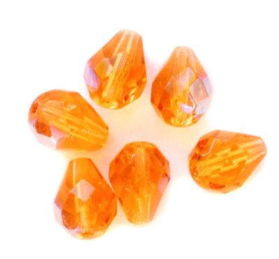 FD904 9x7mm Topaz AB Faceted Drop