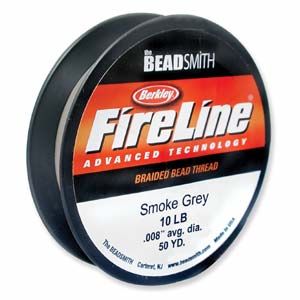 Smoke Grey 10lb Fireline 50 Yards