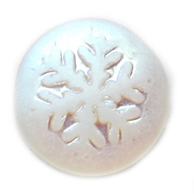 GL1788 22mm Frost AB Snowflake Cabochon