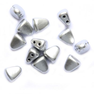 GL6270 Metallic Silver Matubo Nib-Bit Bead