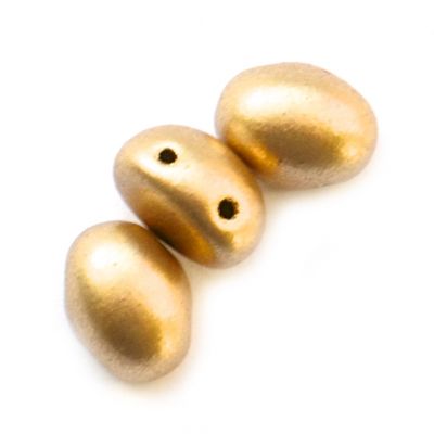GL6720 8x5mm Met Gold Oval Candy Bead