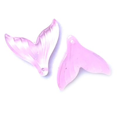 GL6798 Pink 19mm Mermaid Tail Pendant