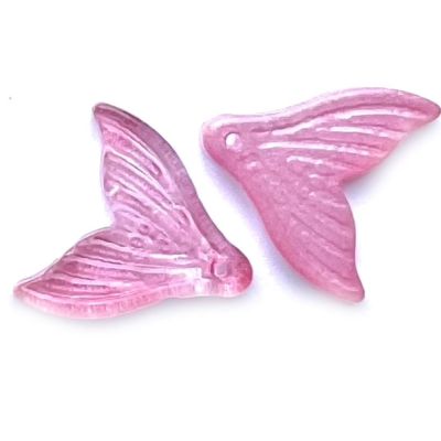 GL6799 Rose Pink 19mm Mermaid Tail Pendant