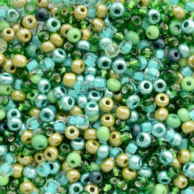 MX031 Forest Mix Size 6 Seed Beads
