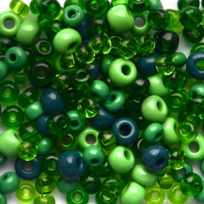 MX259 Green Pony Beads
