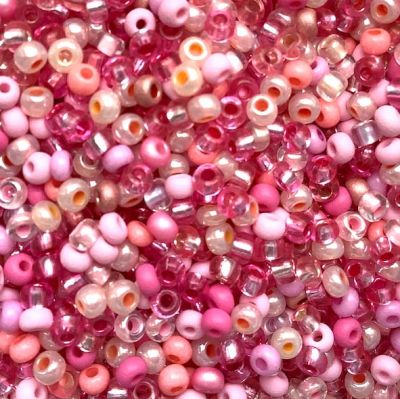 MX508 Pink Sherbert Size 8 Seed Bead Mix