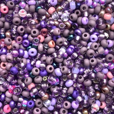 MX511 Plum Pie Purple Size 8 Seed Bead Mix