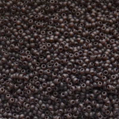 RC11-0135F Matt Trans Brown Size 11 Seed Beads