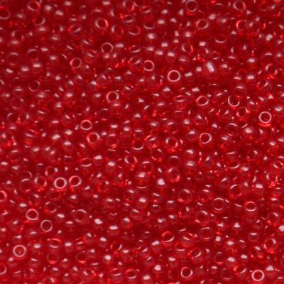 RC11-0141 Trans Ruby Size 11 Seed Beads