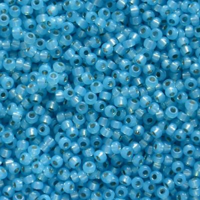 RC11-0647 SL Semi Frost Aqua Size 11 Seed Beads