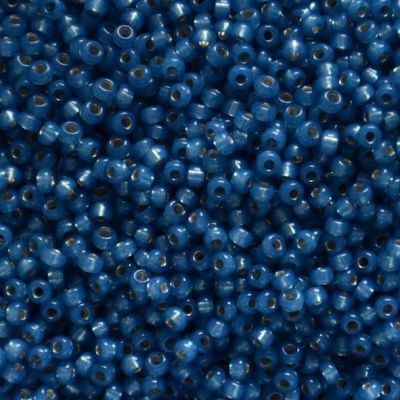 RC11-0648 SL Semi Frost Dk Sky Blue Size 11 Seed Beads